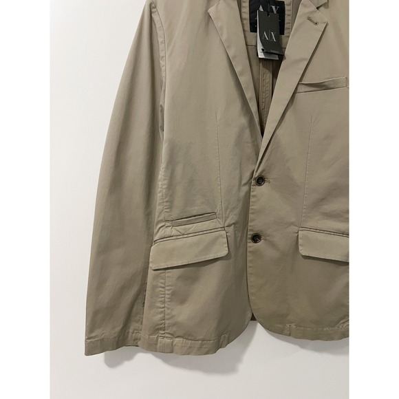 Armani Exchange Men's Beige Cotton Blazer Jacket Small New With Tags - Picture 5 of 8